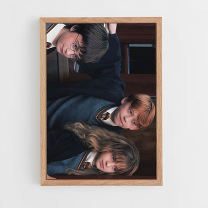 ap-harry potter-9 cadre Bois clair