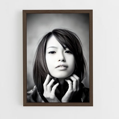 ap-haruna ono-7 cadre Bois foncé