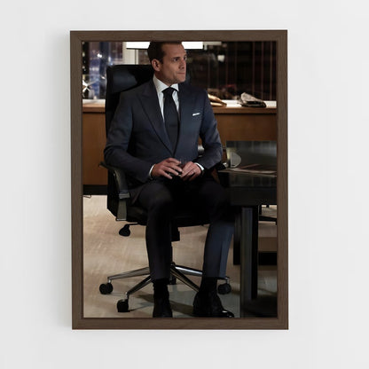 ap-harvey specter-1 cadre Bois foncé