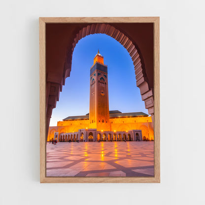 ap-hassan ii mosque casablanca-9 cadre Bois clair