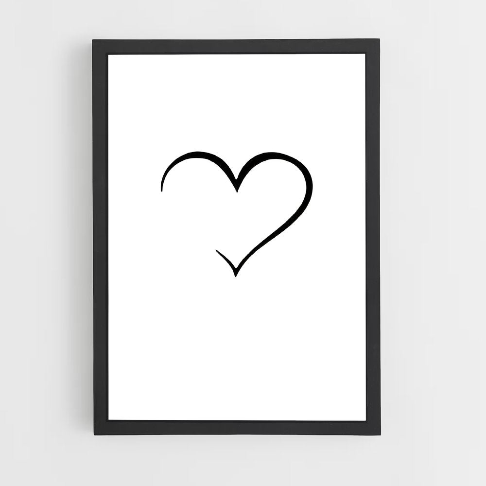 ap-heart symbol-3 cadre Noir