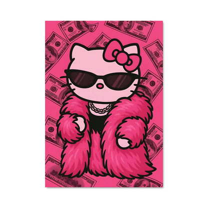 Poster Hello Kitty en Rose