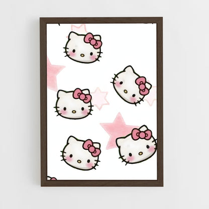 ap-hello kitty-1 cadre Bois foncé