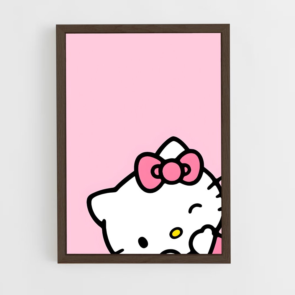 ap-hello kitty-3 cadre Bois foncé