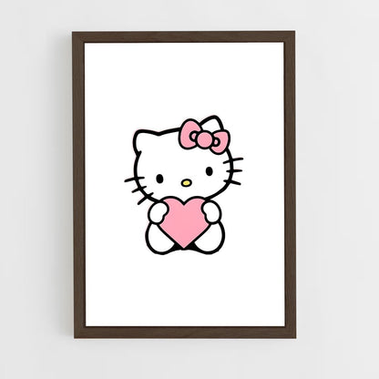 ap-hello kitty-5 cadre Bois foncé