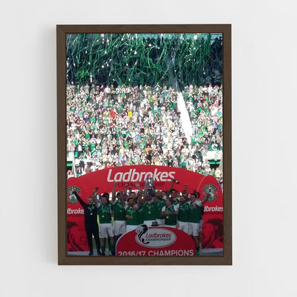 ap-hibernian fc-4 cadre Bois foncé