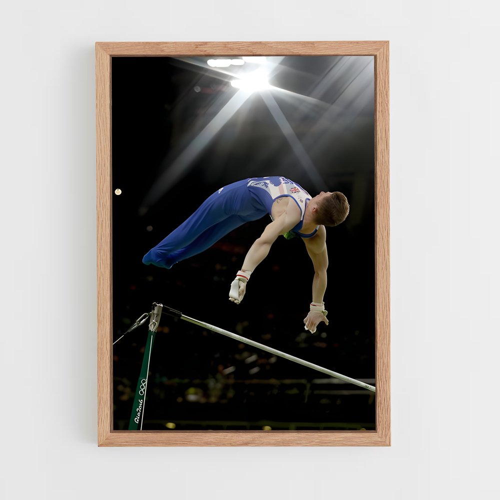 ap-high bar gymnastics-3 cadre Bois clair