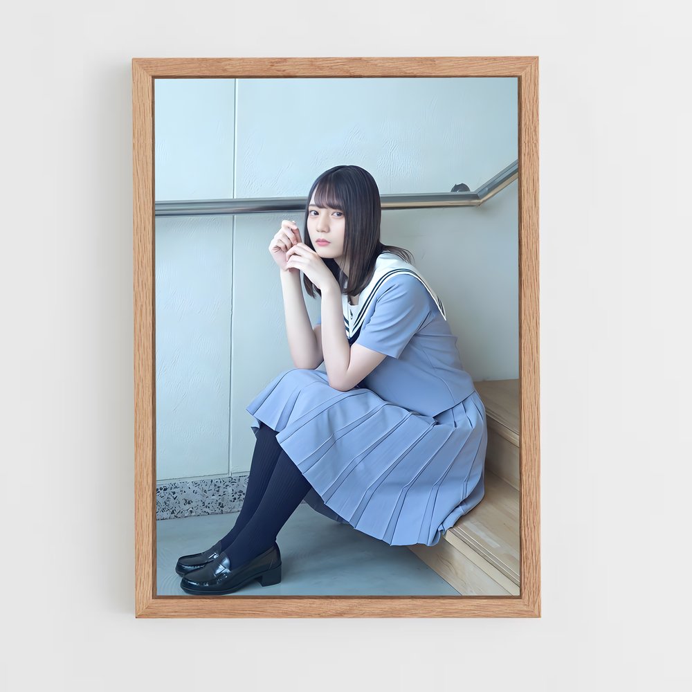 ap-hinatazaka46-2 cadre Bois clair