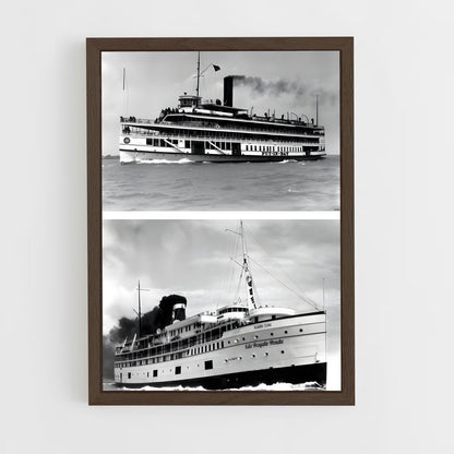 ap-historic passenger ships-1 cadre Bois foncé