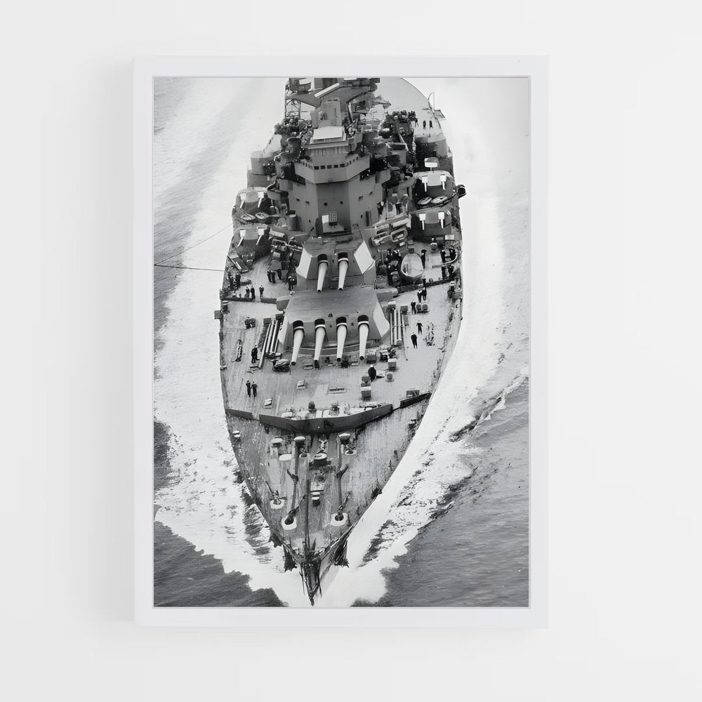 ap-hms king george v-1 cadre Blanc
