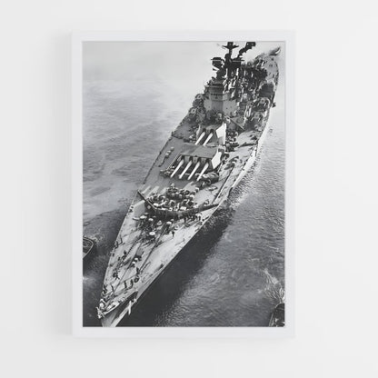 ap-hms king george v-3 cadre Blanc