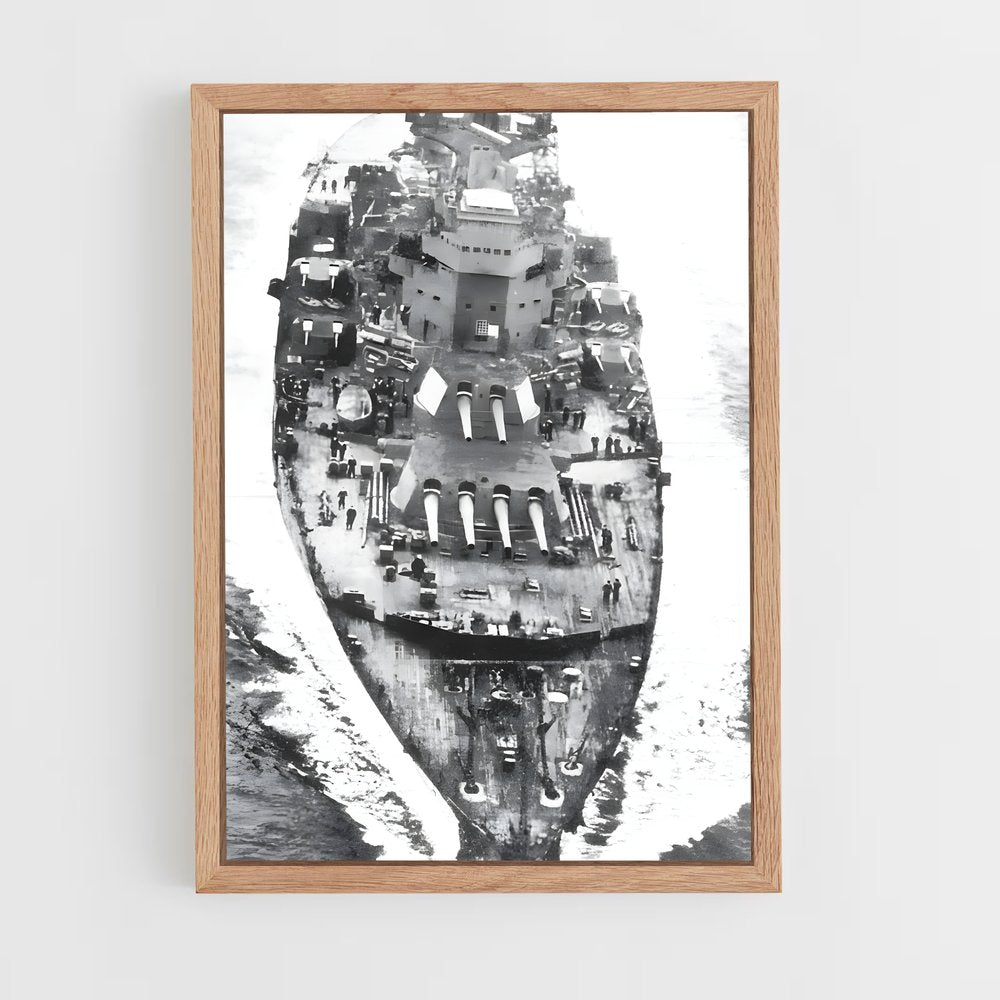 ap-hms king george v-4 cadre Bois clair
