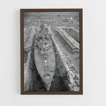 ap-hms king george v-5 cadre Bois foncé