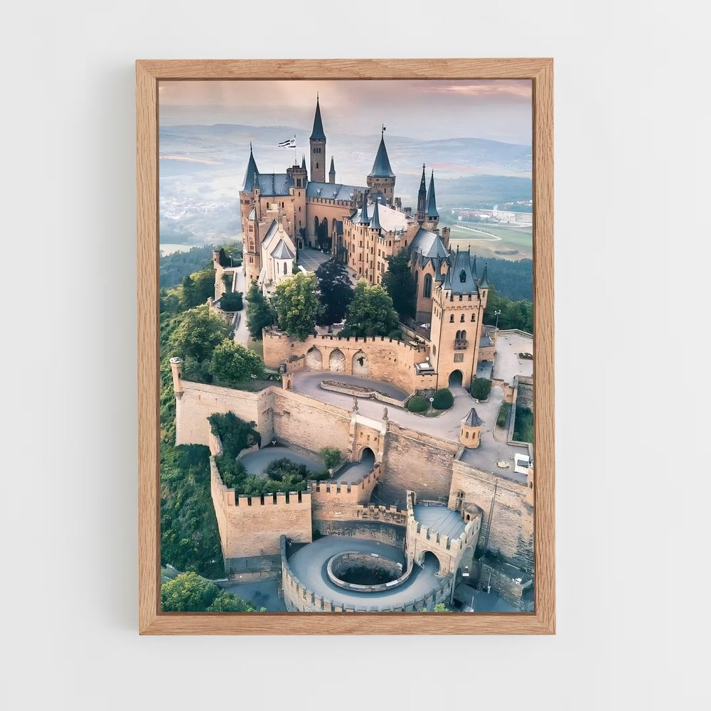 ap-hohenzollern castle-1 cadre Bois clair