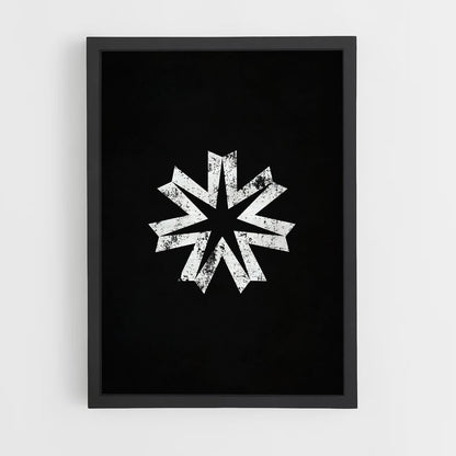 ap-hokkaido flag-1 cadre Noir