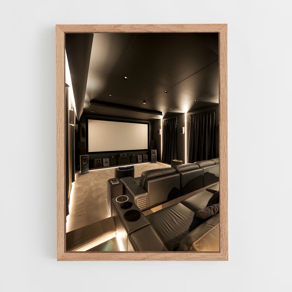 ap-home theater-6 cadre Bois clair