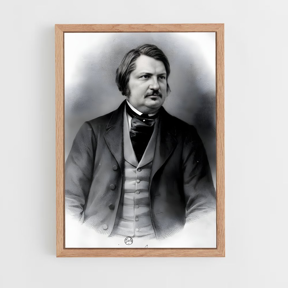 ap-honore de balzac-1 cadre Bois clair