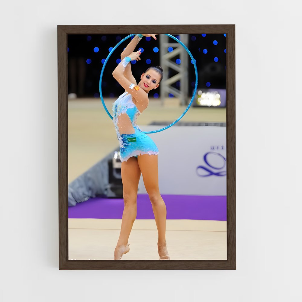 ap-hoop rhythmic gymnastics-1 cadre Bois foncé