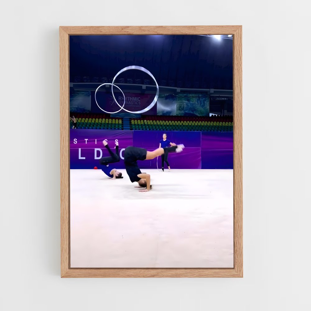 ap-hoop rhythmic gymnastics-2 cadre Bois clair