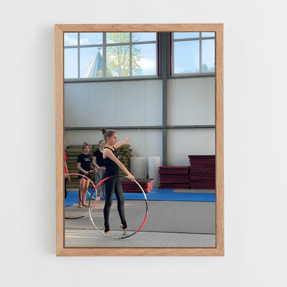 ap-hoop rhythmic gymnastics-7 cadre Bois clair