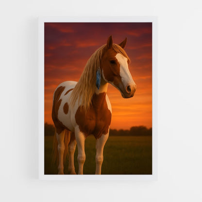 ap-horse-15 cadre Blanc