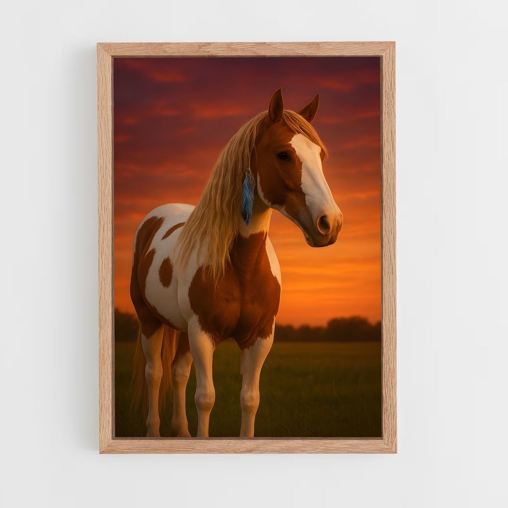 ap-horse-15 cadre Bois clair