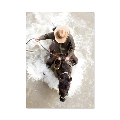 Poster Cheval au Fil de l'Eau