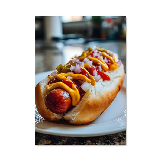 Poster Hot Dog Delicacy
