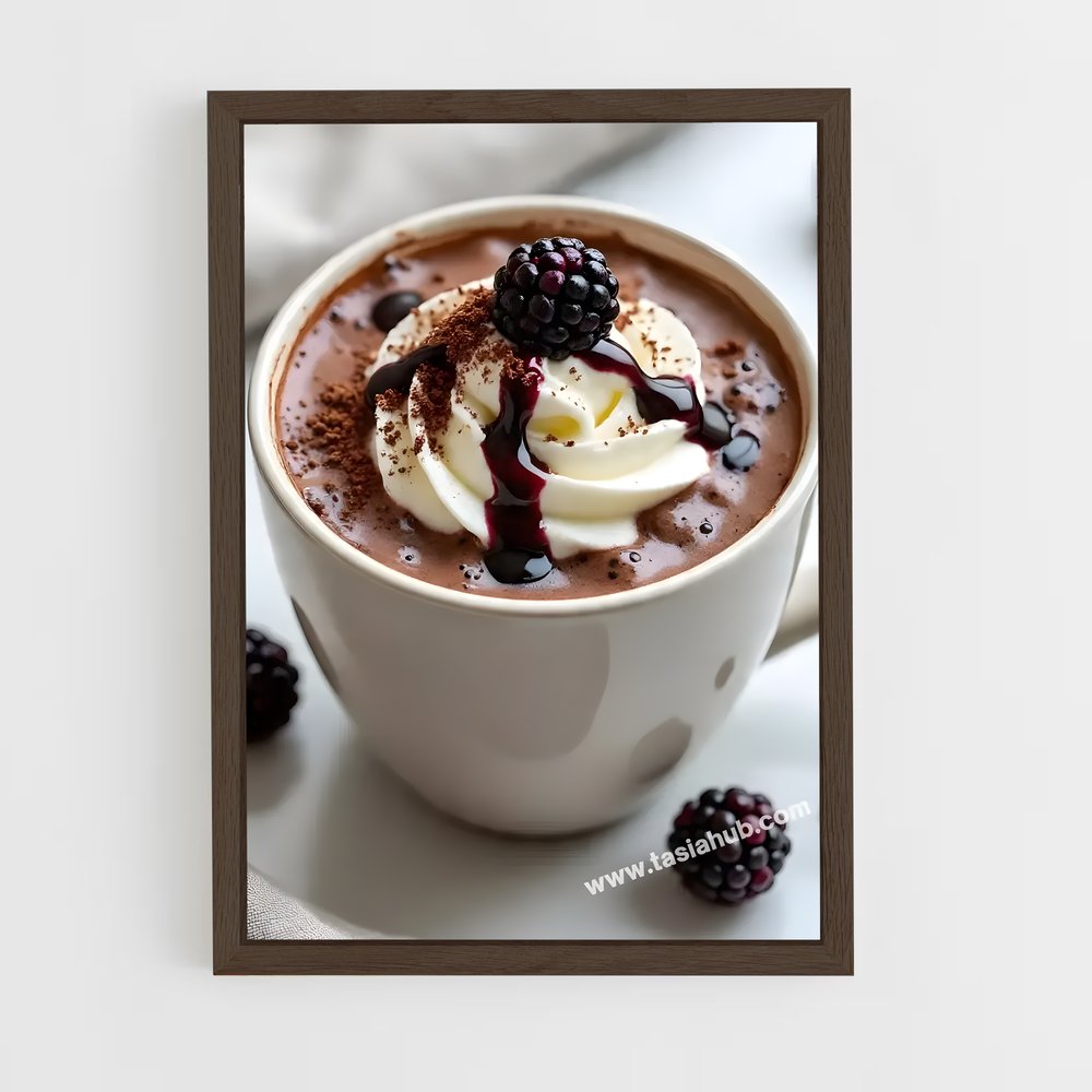 ap-hot chocolate-9 cadre Bois foncé