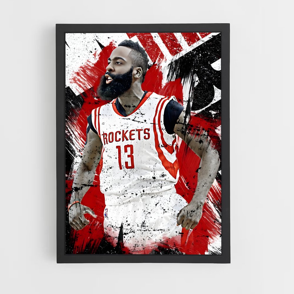 ap-houston rockets-8 cadre Noir