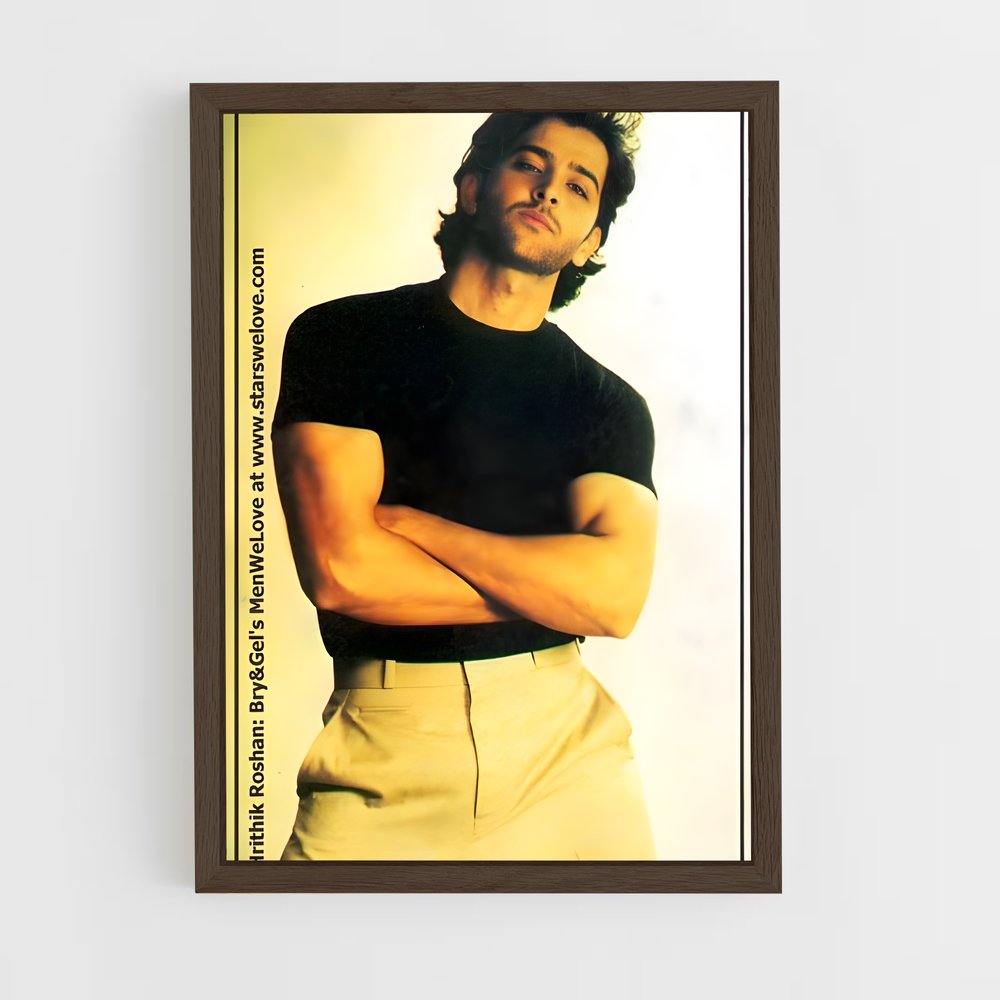 ap-hrithik roshan-2 cadre Bois foncé