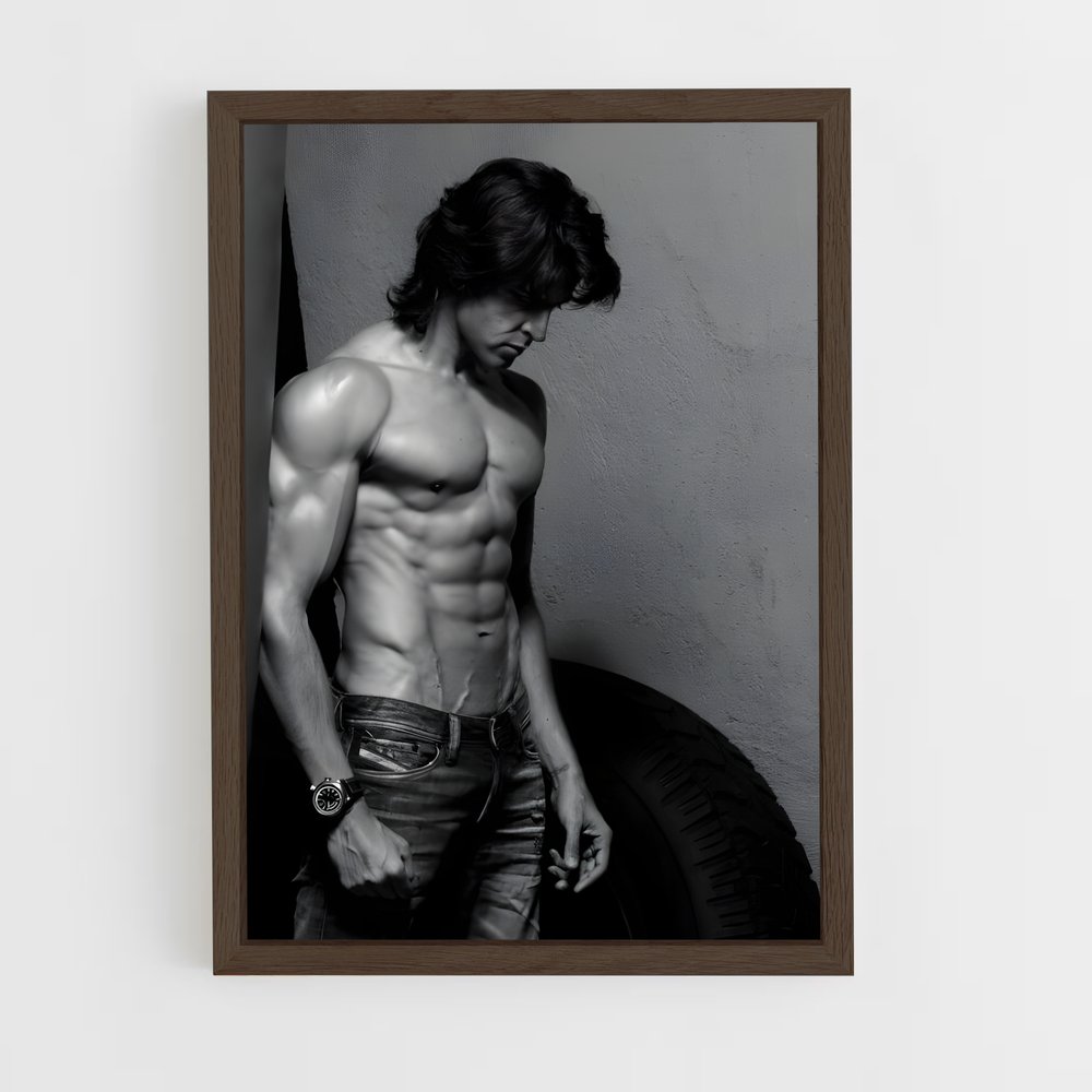 ap-hrithik roshan-4 cadre Bois foncé