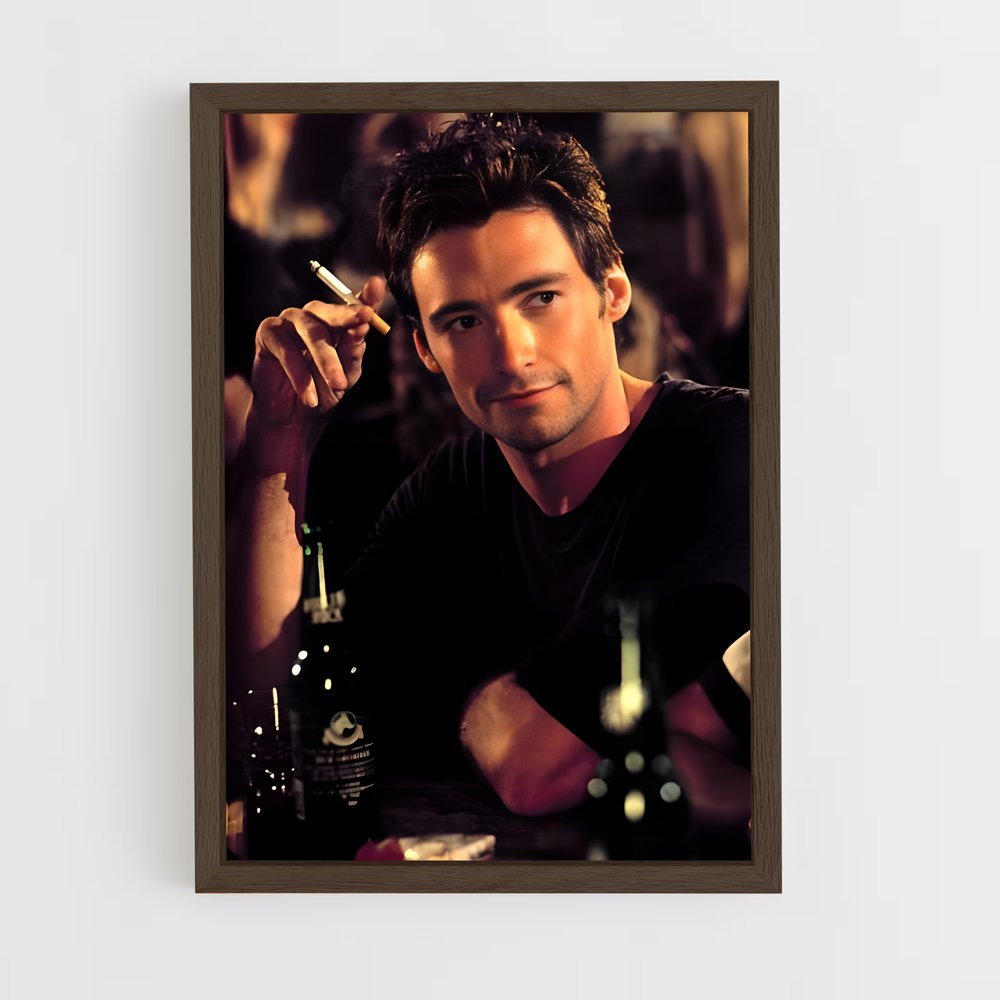 ap-hugh jackman-1 cadre Bois foncé