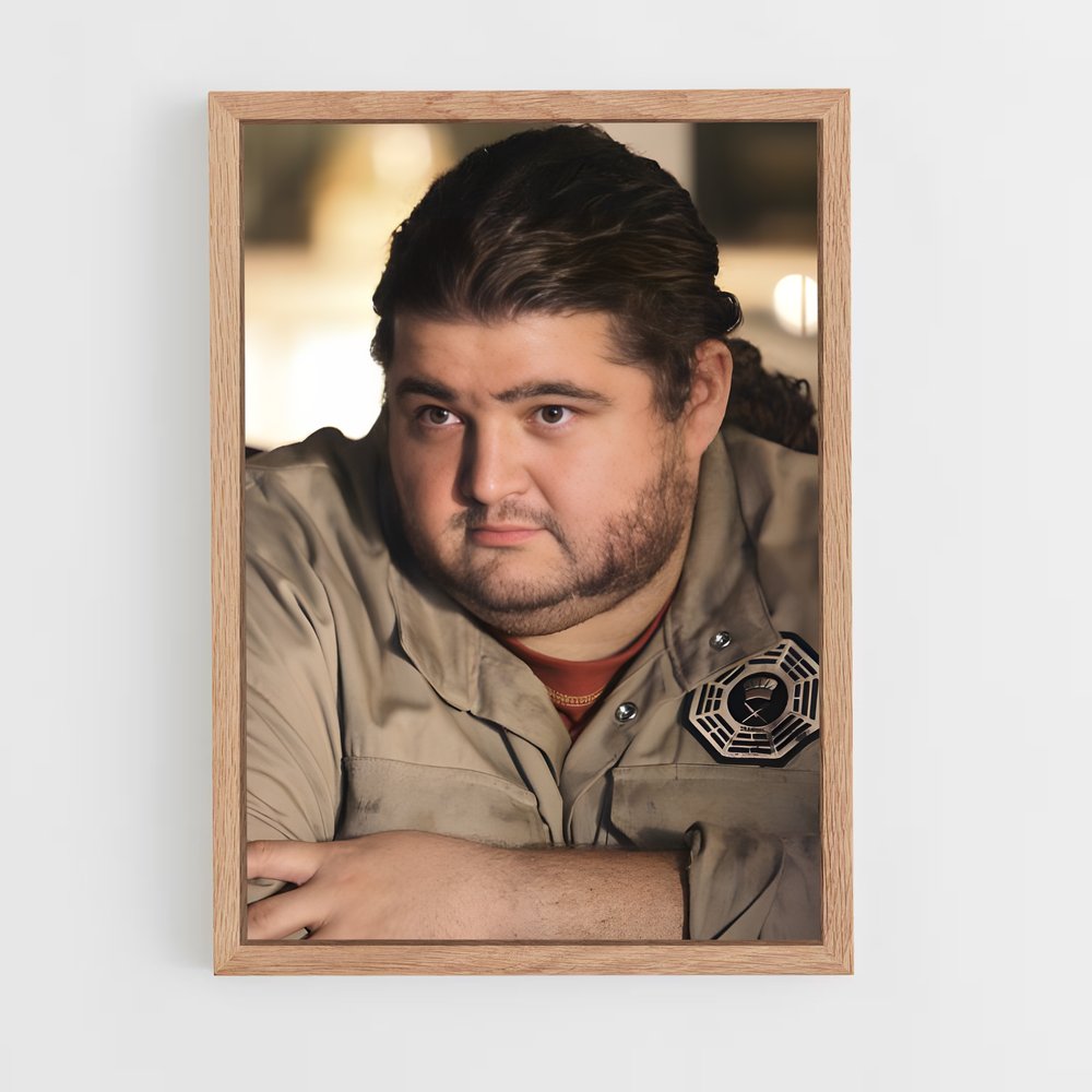 ap-hugo hurley reyes-1 cadre Bois clair