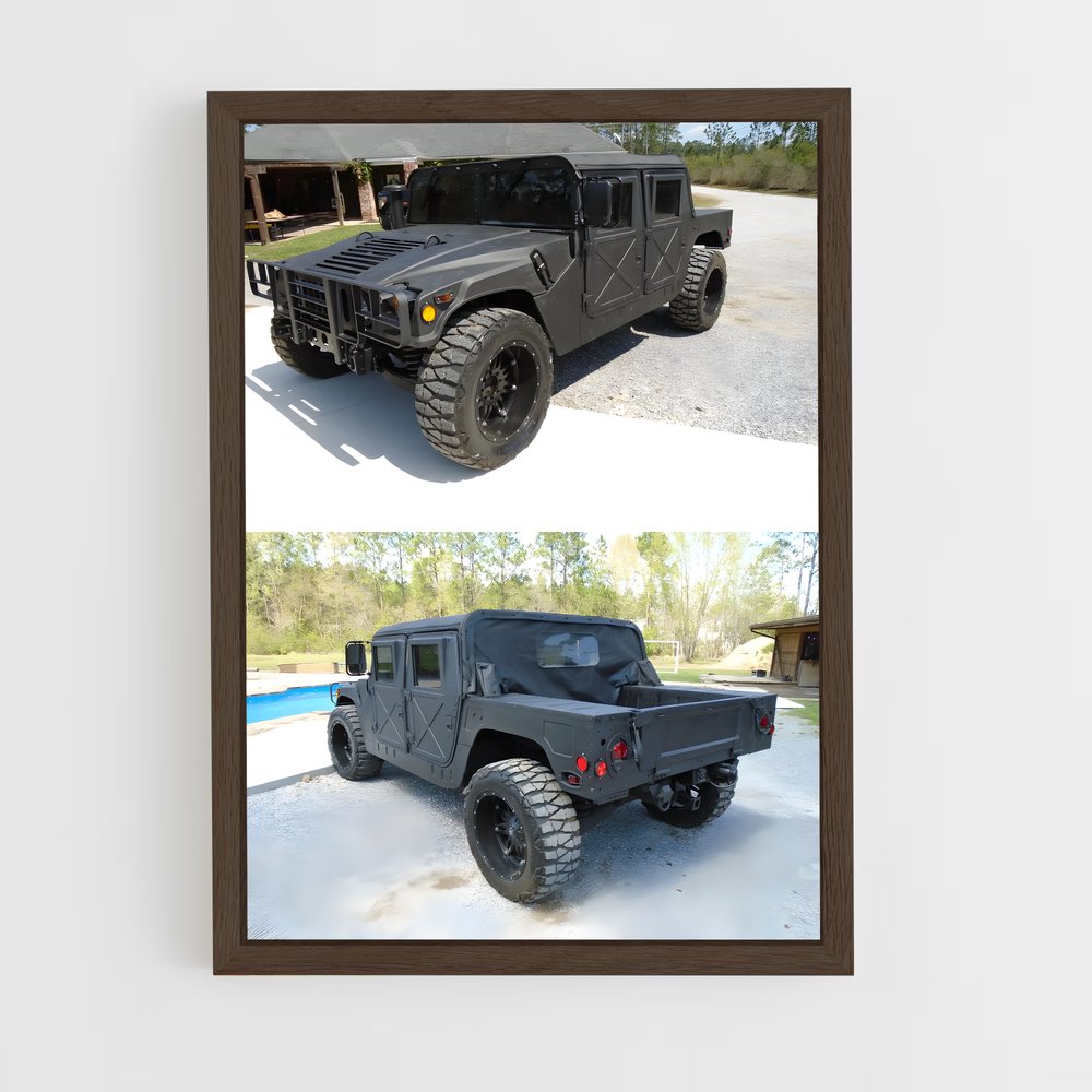 ap-hummer h1-4 cadre Bois foncé
