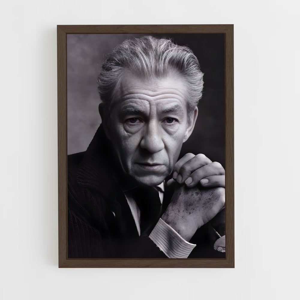 ap-ian mckellen-1 cadre Bois foncé