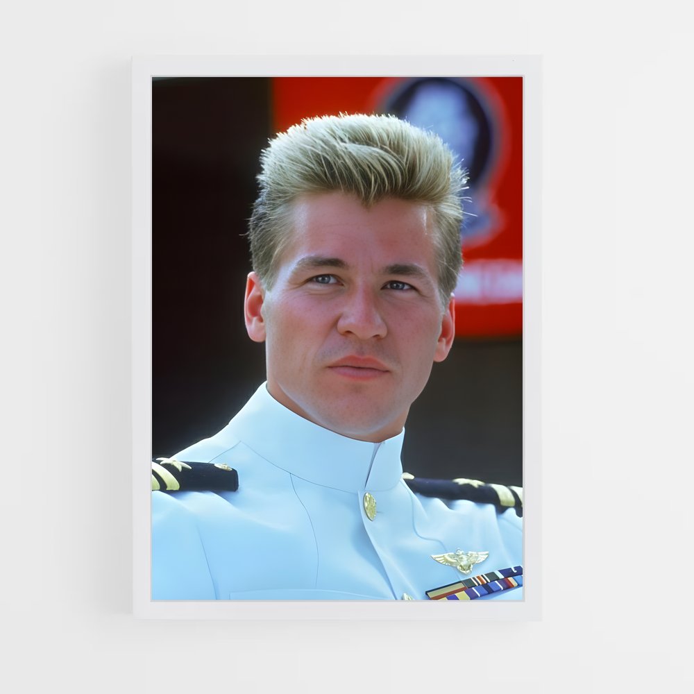 ap-iceman top gun-2 cadre Blanc