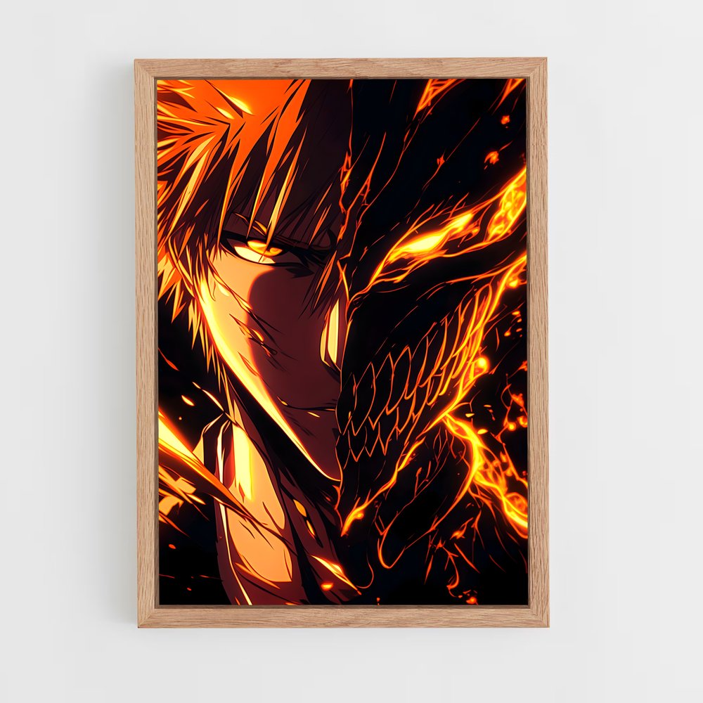 ap-ichigo kurosaki-3 cadre Bois clair