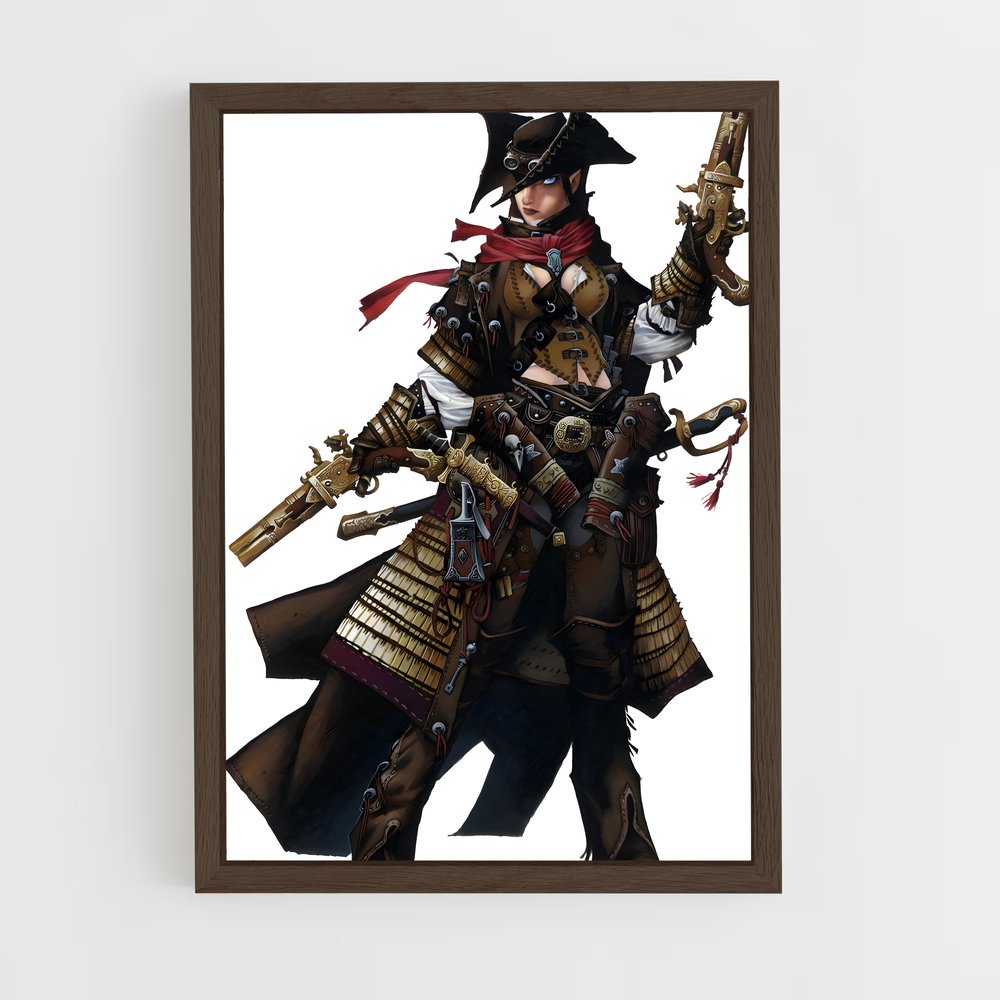 ap-iconic characters-3 cadre Bois foncé