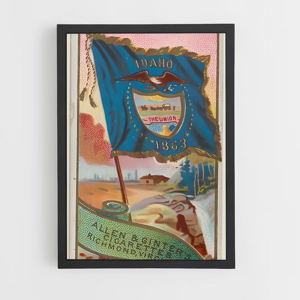 ap-idaho flag-1 cadre Noir