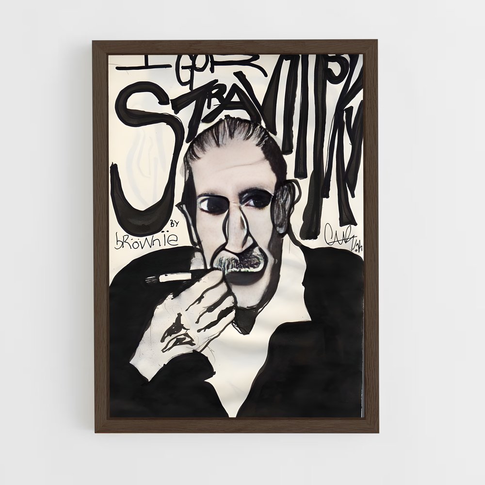 ap-igor stravinsky-4 cadre Bois foncé