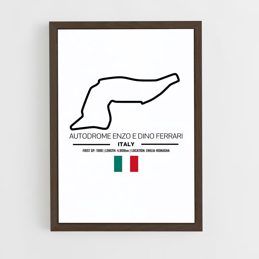 ap-imola circuit italy-3 cadre Bois foncé