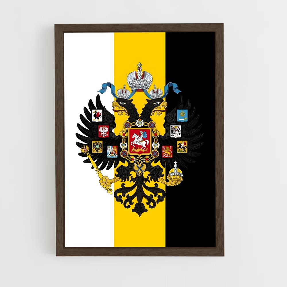 ap-imperial russia flag-1 cadre Bois foncé