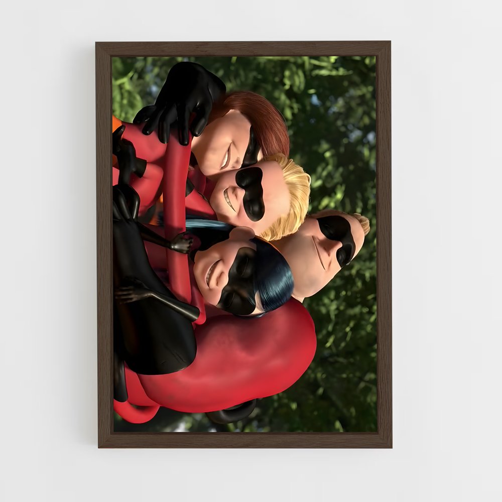 ap-incredibles-1 cadre Bois foncé