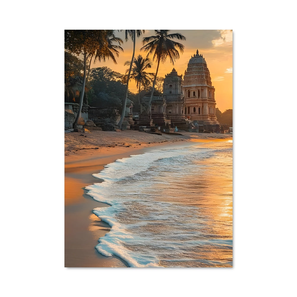 Poster Coucher de Soleil Indien
