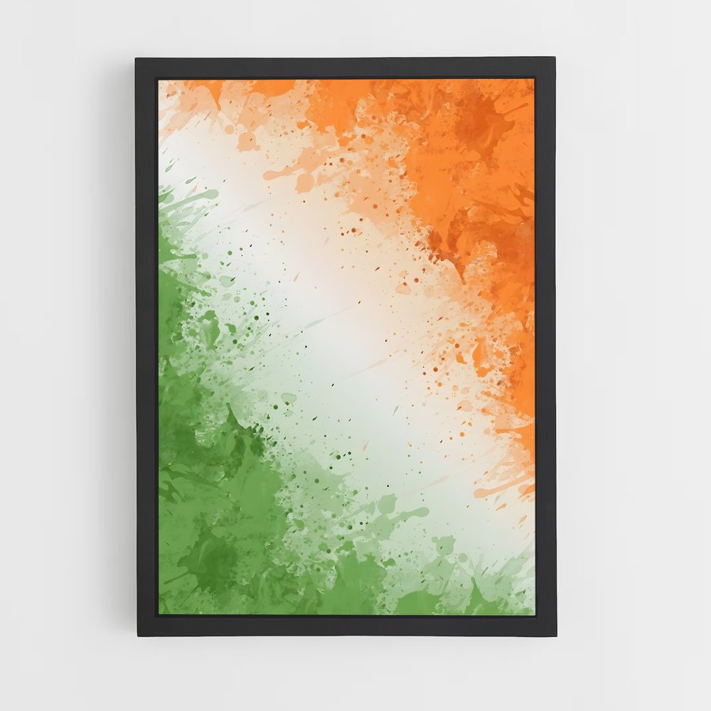 ap-india flag-4 cadre Noir