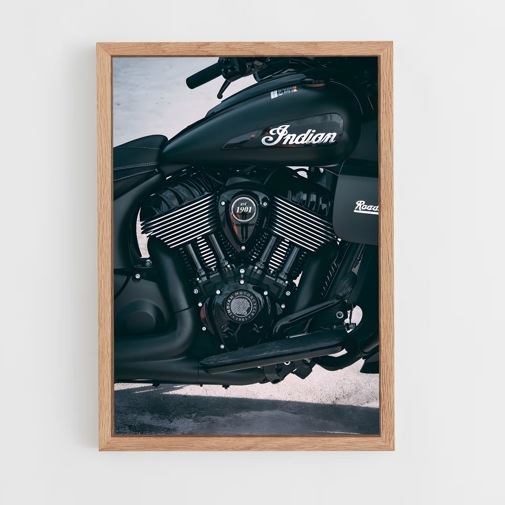 ap-indian motorcycle-1 cadre Bois clair