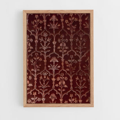 ap-indian patterns-3 cadre Bois clair