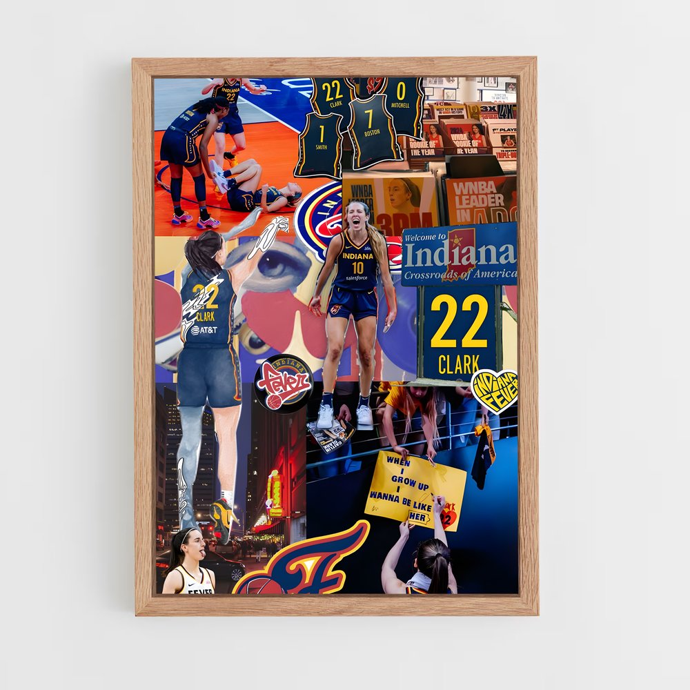 ap-indiana fever-4 cadre Bois clair
