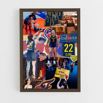 ap-indiana fever-4 cadre Bois foncé